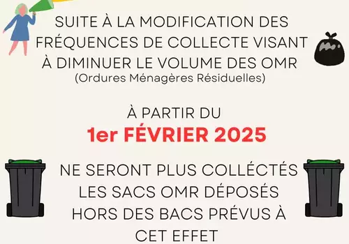 Collecte des OMR (sacs de poubelle noirs)